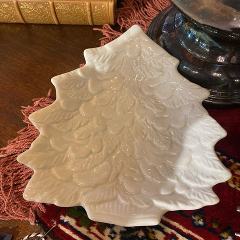 White XMS Tree Dish Japan