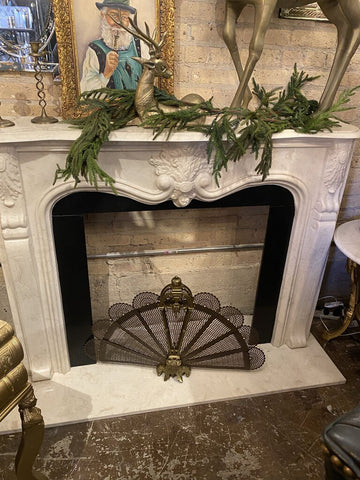 Cultured Marble Fireplace Surround and Base 60W 20D 43H IN STORE PICKUP ONLY