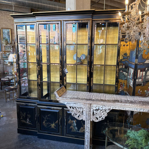 ORIENTAL LACQUER CHINA CABINET (IN STORE PICK UP ONLY) 84"T, 70"W, 18"D