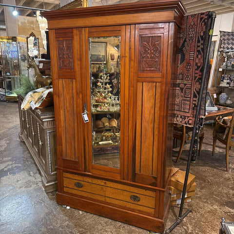 WALNUT ARMOIRE (IN STORE PICK UP ONLY) 77"T, 44.75"W, 18"D