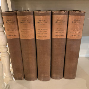 SET OF 5 BOOK WORKS OF SCHILLER VOLUMES I - V | C. 1910