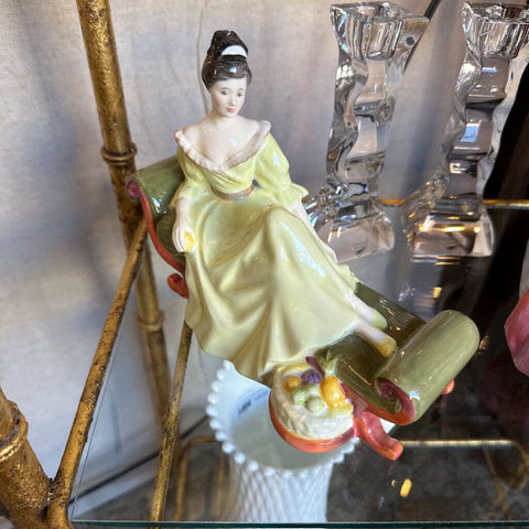 Royal Doulton lounging lady