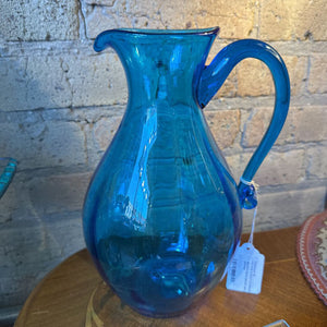 Blenko hand blown art glass pitcher – Warehouse 55 Chicago