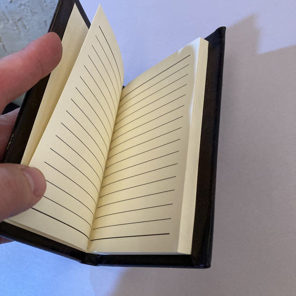 Leather fleur di lis embossed journal (4.5x6 in)