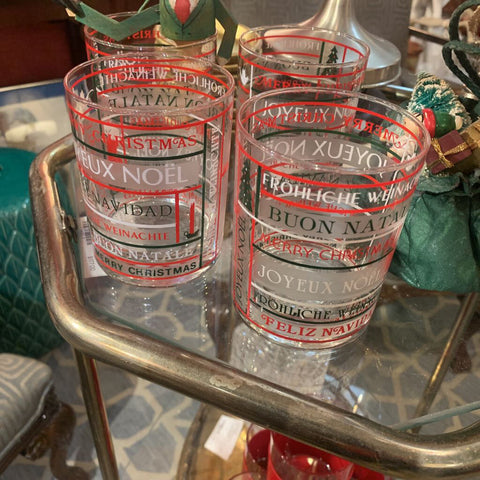 Xmas glasses set of 4