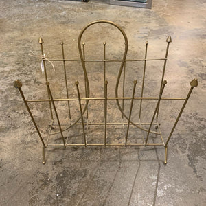 MCM ATOMIC METAL MAGAZINE RACK | 16.75"H X 15.5" W