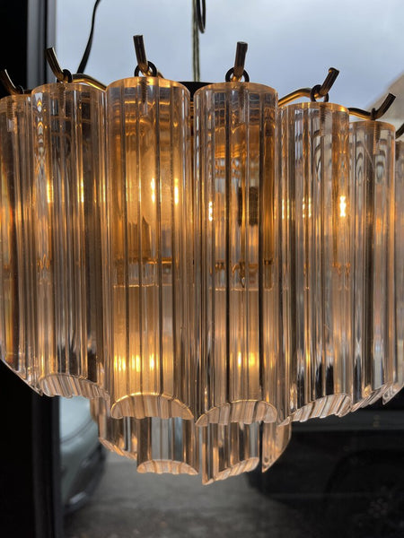Vintage Small lucite chandelier 14W 12T