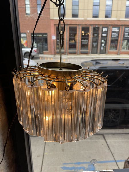 Vintage Small lucite chandelier 14W 12T