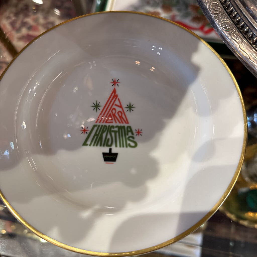 vintage Christmas plate