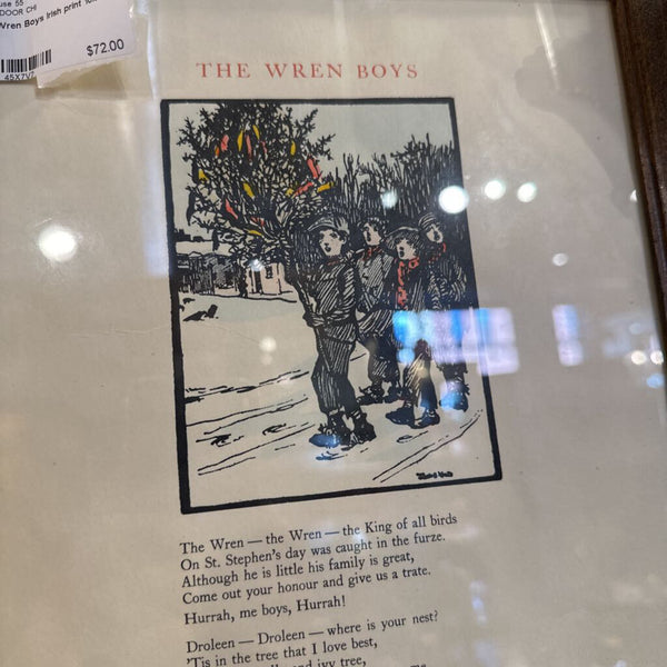 The Wren Boys Irish print 10x21