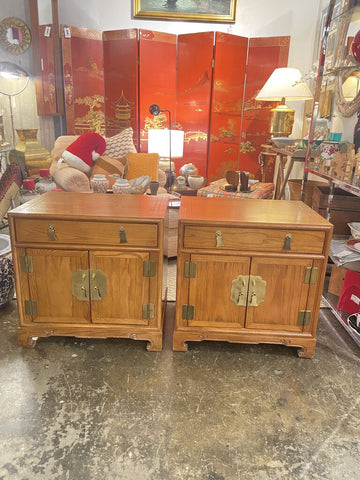 Pair of vintage Century Furniture Sobota series nightstands/end tables-as found with some surface imperfections -in store pick up only