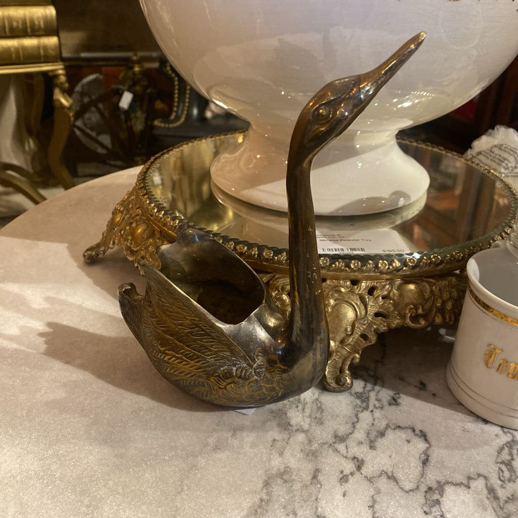 Brass Swan Planter