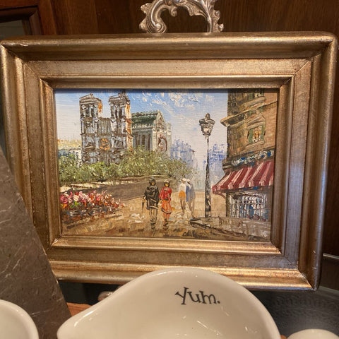 Small Framed Paris Painting