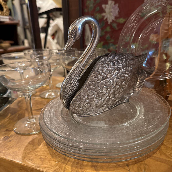 Silver Swan Napkin Holder