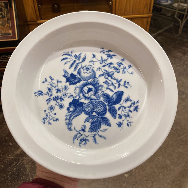 Royal Worcester Blue & White Dish (10"d)