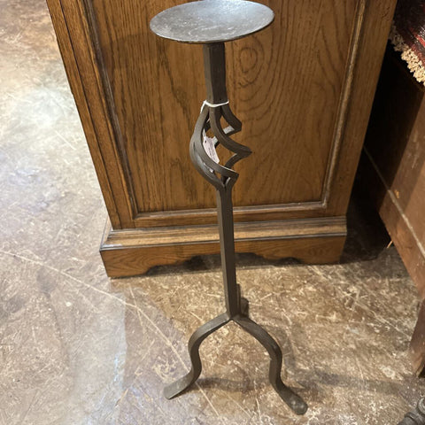 Wrought iron floor candlestick 25T