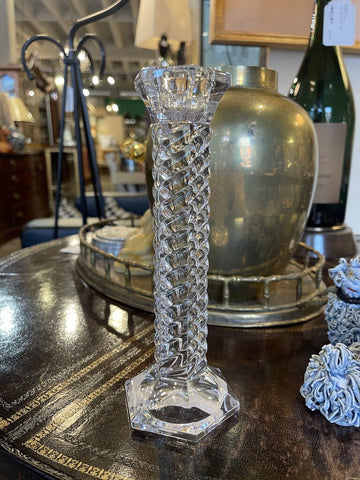 Waterford Rope Twist Crystal Candlestick 8in - EACH