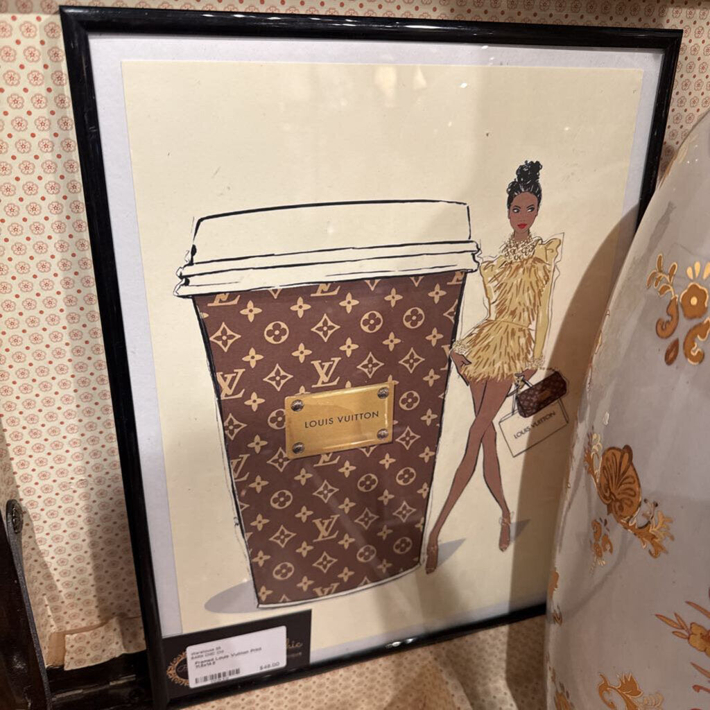 Framed Louis Vuitton Print 11.5x14.5