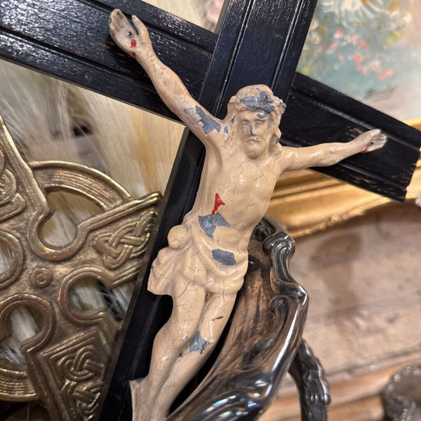 Wood and Metal Crucifix