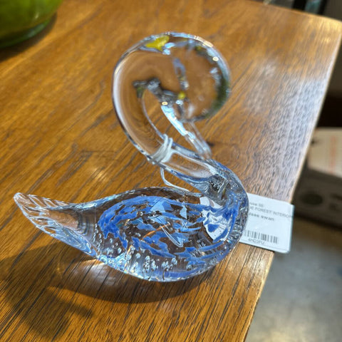 Art glass swan