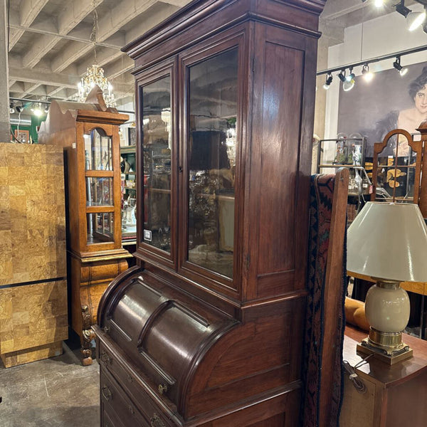 VICTORIAN CYLINDER ROLL TOP SECERETARY 39W 22D 85T IN STORE PICK UP ONLY