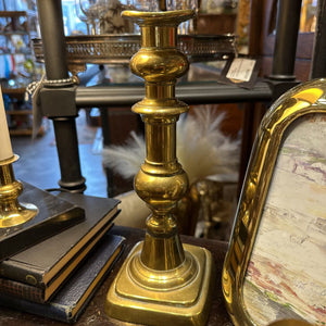 Large Brass candlestick 10 in