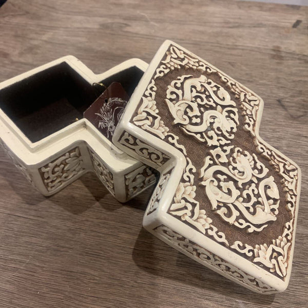Ivory Import Dragon Trinket Box