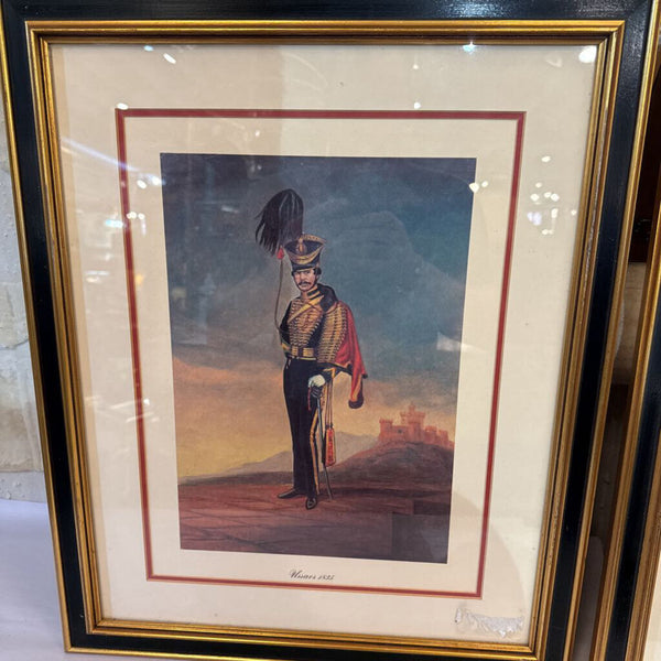 SET OF 4 VINTAGE ART 18X22