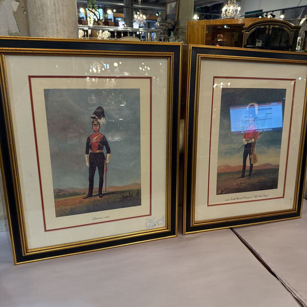 SET OF 4 VINTAGE ART 18X22