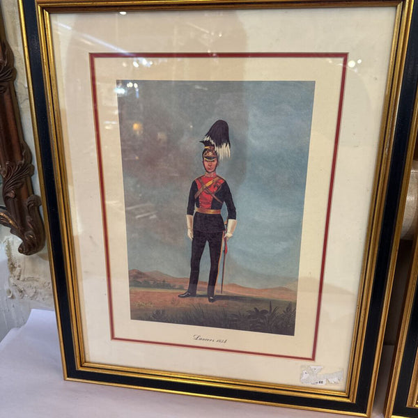 SET OF 4 VINTAGE ART 18X22