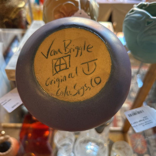 Van Briggle pottery squat vase
