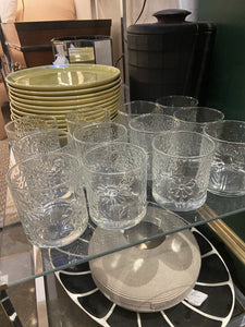1966 Oiva Toikka littala floral tumblers set of 12