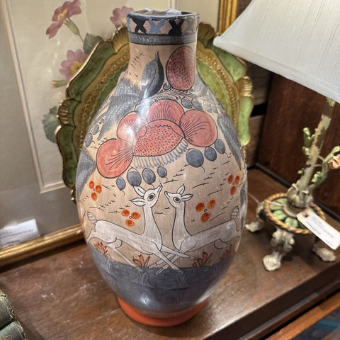 Signed Vase by A. Mateos Mexico