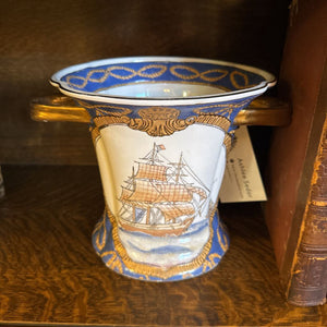 Porcelain Ship Vase