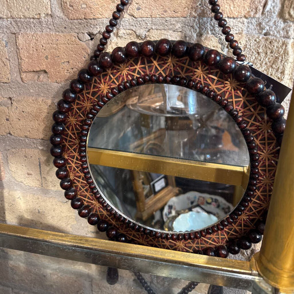 Round Beaded Mirror 11W
