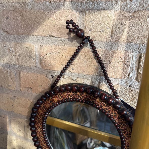 Round Beaded Mirror 11W