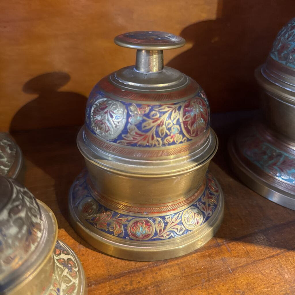 Brass Blue Elephant Bell