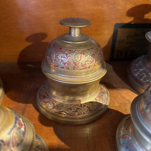 Brass Red Elephant Bell
