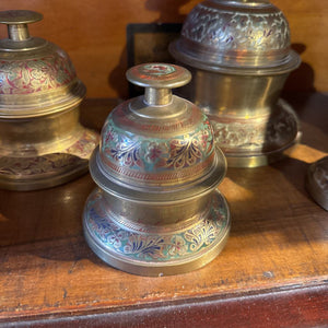 Brass Green Elephant Bell