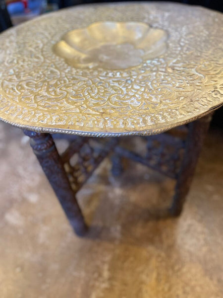 Antique Berber Tea Table 24.5D 21.5T