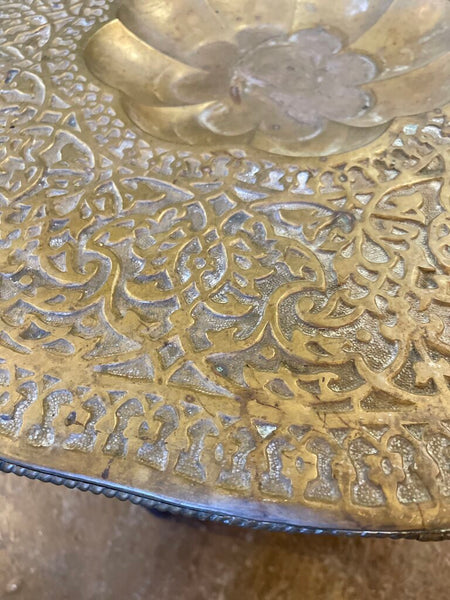 Antique Berber Tea Table 24.5D 21.5T