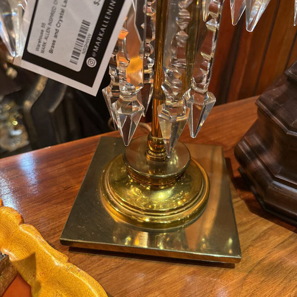 Brass and Crystal Lamp