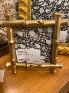 Gilded bamboo 3x3 frame