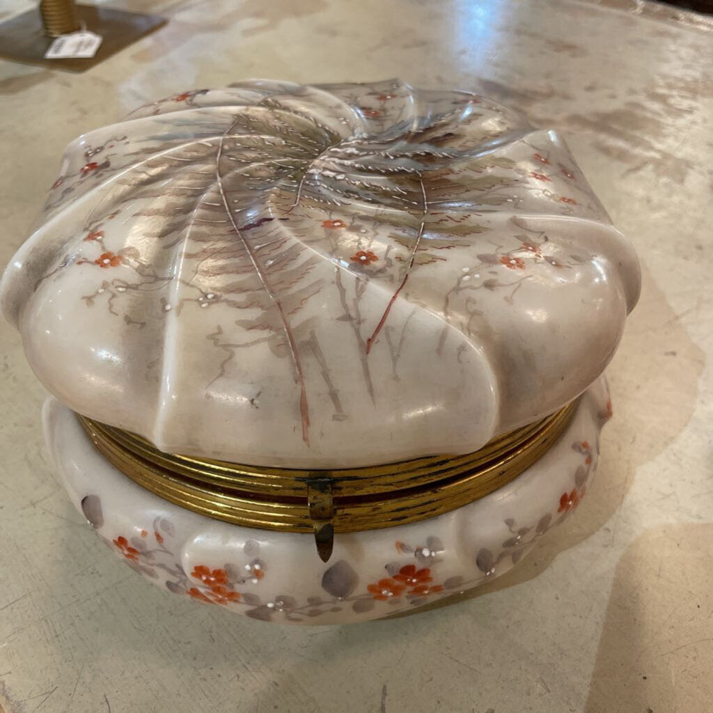 Hand painted Antique casket