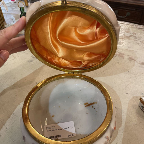 Hand painted Antique casket