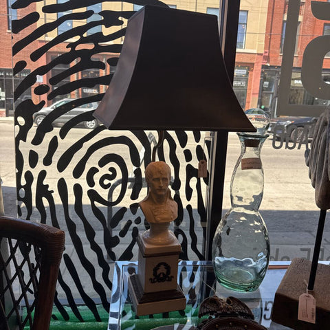 VTG Napoleon bust table lamp