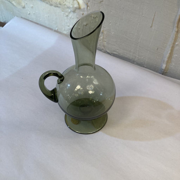Mid Century smokey mouth blown vase (Germany) 6x4 in