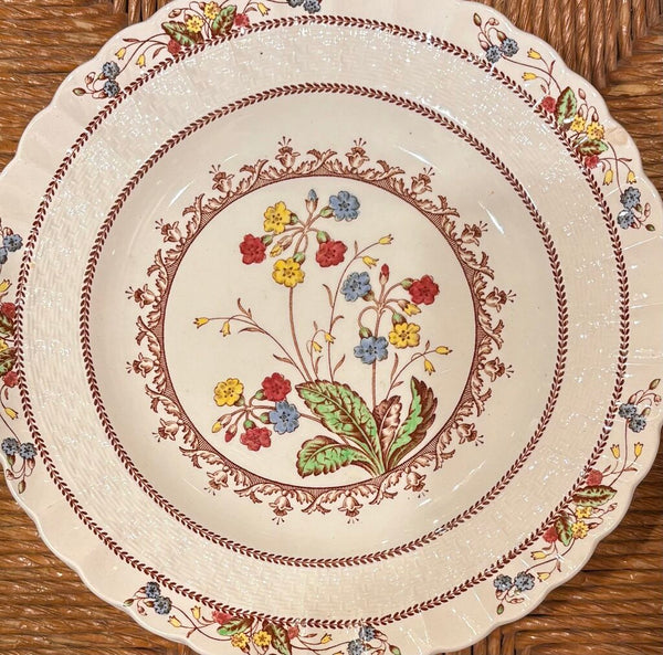 ANTIQUE COPELAND SPODE SPODE'S COWSLIP PLATES - SET OF 8 | 8 7/8"