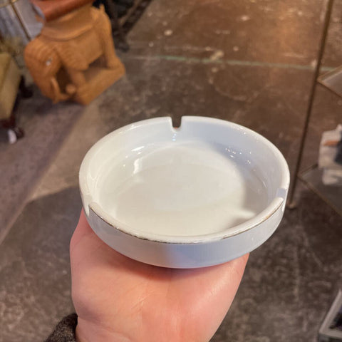 White Ceramic Ashtray