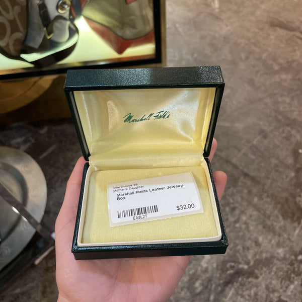 Marshall Fields Leather Jewelry Box